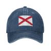 LIFANGMI Flag Map of Northern Ireland St Patrick Saltire Baseball Cap for Men Women Hats Adjustable Vintage Cowboy Hat Sun Hat Navy Blue view 2