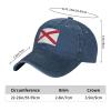 LIFANGMI Flag Map of Northern Ireland St Patrick Saltire Baseball Cap for Men Women Hats Adjustable Vintage Cowboy Hat Sun Hat Navy Blue view 4
