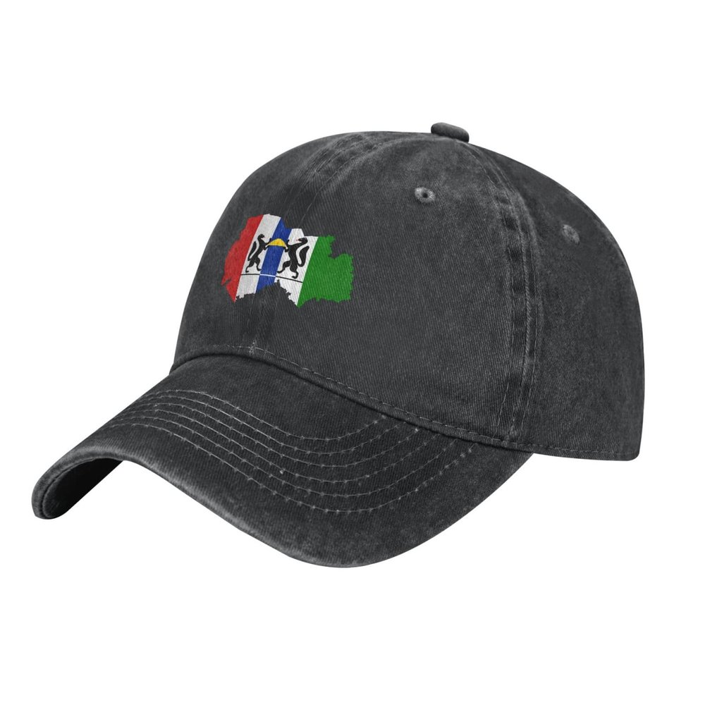 LIFANGMI Flag Map of Novosibirsk Oblast Baseball Cap for Men Women Hats Adjustable Vintage Cowboy Hat Sun Hat Black