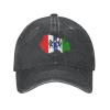 LIFANGMI Flag Map of Novosibirsk Oblast Baseball Cap for Men Women Hats Adjustable Vintage Cowboy Hat Sun Hat Black view 2