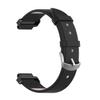INF Leather Watch Band Compatible with Garmin Forerunner 220/230/235/630/620/735XT/Approach S20/S5, Quick Release Replacement Adjustable Business Sport Strap with metal Buckle(Black) view 1