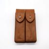 CLAYHU Genuine Leather Surplus Chinese Type 54 Tokarev Leather Ammo Pouch 2 Cells view 2