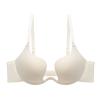LUXRUB Womens Deep Plunge Bra Convertible Low Back Invisible Bralette Backless Deep U Cleavage Bra Soft Underwire Push Up Bra (Color : White, Size : D_85) view 1