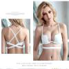 LUXRUB Womens Deep Plunge Bra Convertible Low Back Invisible Bralette Backless Deep U Cleavage Bra Soft Underwire Push Up Bra (Color : White, Size : D_85) view 3