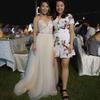 EllieHouse Split Long Floor Length Tulle Skirt for Prom Party Evening Light Ivory 3XL view 4