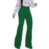 PINSV Women's High Waisted Stretchy Bootcut Pull On Dress Pants Casual Work Pants Green XXL view 4