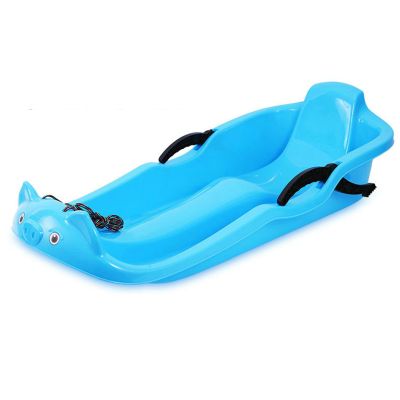Plastic Snow Sled -Two-Handle Children's Sledges, Frost-Resistant and Wear-Resistant Sledges, Two-Person Padded Sledges, Sledges with Backrests