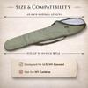 Warcraft Exports U.S. WWII Carry Case With Carry Strap Fleece Lining Canvas Bag For M1 Garand - OD GREEN Color view 2