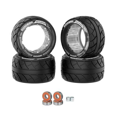 CLOUDWHEEL ROVERS 110R Hub Motor Sleeve Urban All Terrain Off Road Electric Skateboard Wheels for Meepo SHUFFLES(V4S)/Mini2S/V5/Mini5/V3S/Mini3S Black