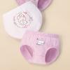 Little Girls' Cute Print Cotton Underwear Toddler Kids Breathable Comfort Panty Briefs Pack of 3 (Purple, 8-10 Years) view 3