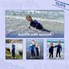 Goldfin Kids Wetsuit, Boys Girls Wet Suits Youth Toddler 3mm Neoprene Back Zip Keep Warm for Cold Water Swimming Diving Snorkeling Surfing Paddleboarding Full-Body Blue Size 14 view 3
