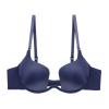 LUXRUB Womens Deep Plunge Bra Convertible Low Back Invisible Bralette Backless Deep U Cleavage Bra Soft Underwire Push Up Bra (Color : Blue, Size : C_70) view 1