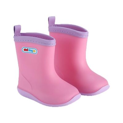 Zonkacen Boys Girls Anti Skid Water Resistant Rain Shoes for Outdoor Walking Running Playing Aqua Water Camping Sport Snowy Pink 5-6 Toddler