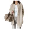 Dressnu Ladies coat jacket fall knit sweater thin loose type Apricot knit one size view 1