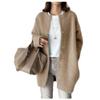 Dressnu Ladies coat jacket fall knit sweater thin loose type Apricot knit one size view 4