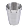 ACUIF 30ml Stainless Steel Cups Set Beverage Container Portable Drinkware Camping Travel Coffee Tea Cup for Whiskey Wine Beer Drinking Cup Home Picnic with Storage Case,4 Cups + 1 Cup Sleeve