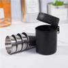 ACUIF 30ml Stainless Steel Cups Set Beverage Container Portable Drinkware Camping Travel Coffee Tea Cup for Whiskey Wine Beer Drinking Cup Home Picnic with Storage Case,4 Cups + 1 Cup Sleeve view 4