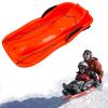 Plastic Snow Sled -Children's Sledges, Two-Person Sledges, Thickened Plastic Sledges, Sledges with Backrests and Pull Ropes view 1