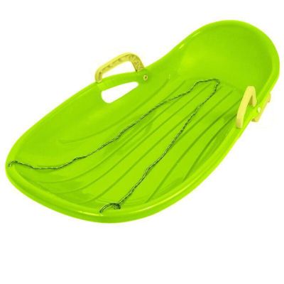 Plastic Snow Sled -Winter Tandem Sledges, Thickened Plastic Sledges, Children's Sledges, Sledges with Brakes and Pull Ropes