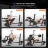 JX FITNESS Olympic Weight Bench with Preacher Curl Pad and Leg Developer, Workout Bench Press Multi-Function Weight Lifting Gym/Home Gym view 2