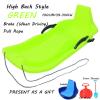 Plastic Snow Sled -Children's Sledges, Winter Tandem Sledges, Plastic High Back Sledges, Sledges with Brakes and Pull Ropes view 2