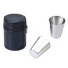 ACUIF 30ml Stainless Steel Cups Set Beverage Container Portable Drinkware Camping Travel Coffee Tea Cup for Whiskey Wine Beer Drinking Cup Home Picnic with Storage Case,6 Cups + 1 Cup Sleeve