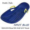 Plastic Snow Sled -Children's Sledges, Winter Tandem Sledges, Thickened Plastic Sledges, Sledges with Brakes and Pull Ropes view 2