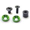 9mm Rubber Colorful Washers Holster Retention Assemblies Black Stainless Steel Chicago Screws (12 Sets Green Color) view 1