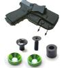 9mm Rubber Colorful Washers Holster Retention Assemblies Black Stainless Steel Chicago Screws (12 Sets Green Color) view 3