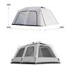 Beach Tent for 5-8 Person Automactic Pop Up Tent Ventilation Sun Shelter with Extended Porch Instant Family Tent for Camping Hiking Fishing (Large Family Tent 5) (Large Family Tent 5) view 3