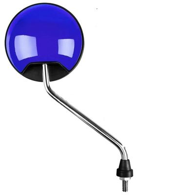 ScmYk Rear view Mirrors Round Electric Bicycle Handlebar Rear View Mirrors Cycling Reflector Convex Adjustable E-bike Scooter Bicycle Mirrors Left Right Bar End Rear View Mirrors (Color : Blue)