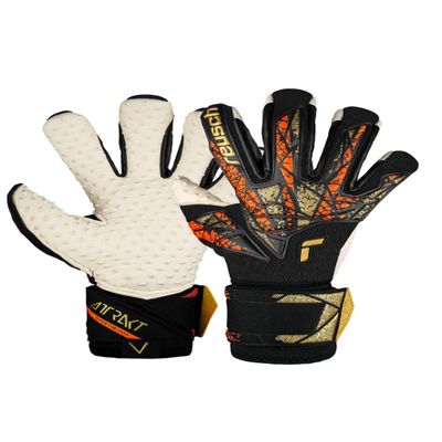 Reusch Attrakt SpeedBump Ortho-Tec Goalkeeper Gloves Size 7.5, Black
