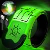 JabroN USB Rechargeable Safety Light for Runners,1 Pack LED Armband for Running,High Visibility Light Up Band Reflective Led Bracelet for Night Walking Jogging Cycling Running Gear-Green(1 Pack) view 2