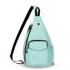 HAWEE Convertible Chest Backpack Cross Body for Women Adjustable Left and Right Shoulder Bag Casual Daypacks for Gym Travel Hiking, Mint Green view 1