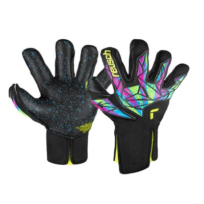 Reusch Attrakt Fusion Strapless AdaptiveFlex Goalkeeper Gloves Size 10, Black