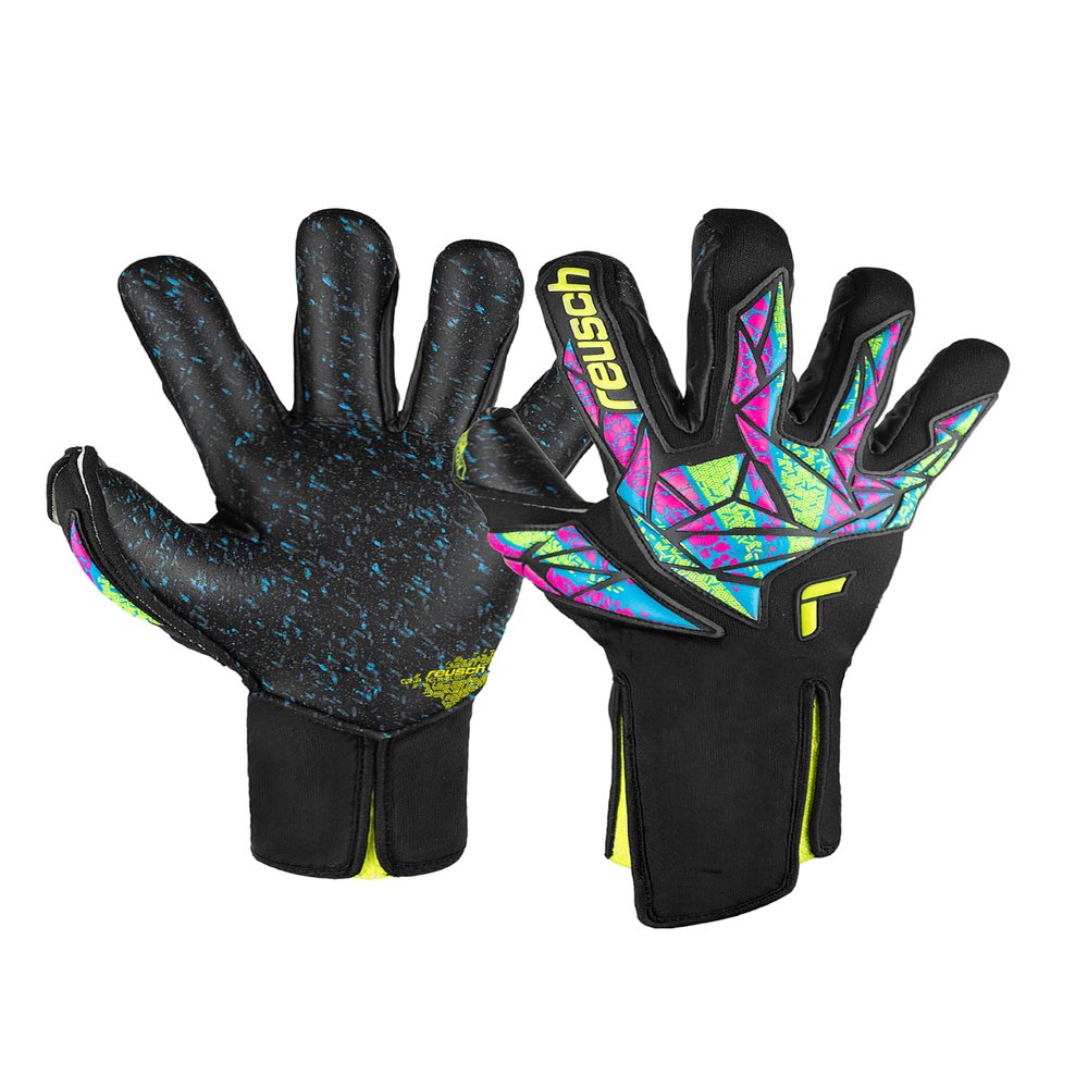 Reusch Attrakt Fusion Strapless AdaptiveFlex Goalkeeper Gloves Size 10, Black