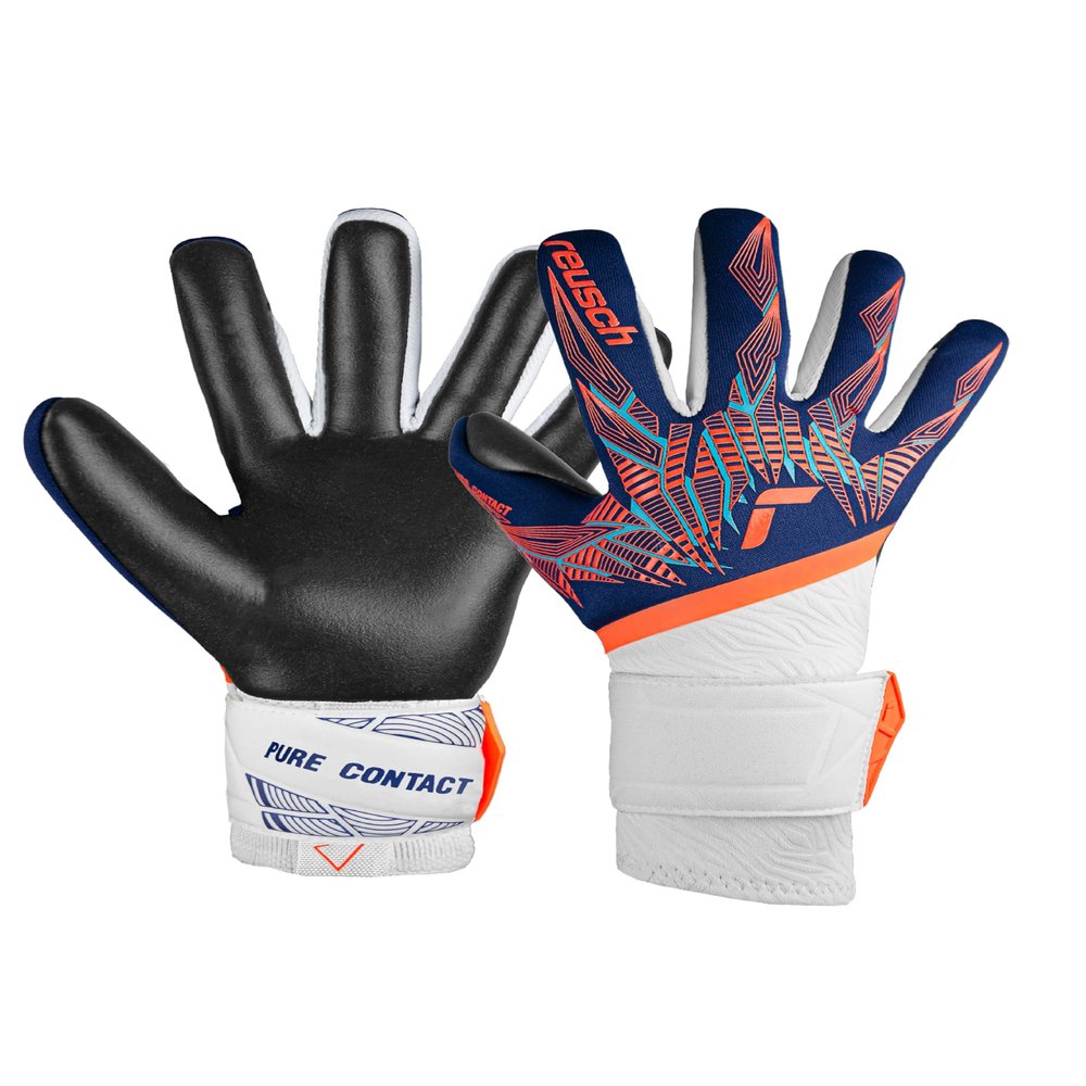 Reusch Pure Contact Gold Goalkeeper Gloves Size 11 Blue-Orange