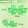 24 Pack St. Patricks Day Shamrock Shutter Glasses, Shamrock Four Leaf Clover Plastic Shutter Shades Glasses Sunglasses for St. Patrick's Day Party Favors, Photo Booth Props, Costume Accessories view 3