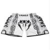 dPois Kids Boys Muay Thai Boxing Shorts MMA Kickboxing Trunks Martial Arts Grappling Bottoms Activewear Type B 15-16 Years view 3
