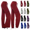 Baggy Sweat Pants Womens Baggy Stretch Wide Leg High Waisted Yoga Cargos Sweat Pants with Pockets Tall Hiking Joggers view 3
