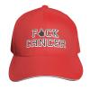 Adult Baseball Caps Fuck Cancer Custom Adjustable Sandwich Cap Casquette Hats Red