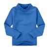Toddler Turtleneck Boy Girl Solid Color Long Sleeve Shirt Mock Neck Shirt Turtleneck Blouse Fall (Blue, 6-7 Years) view 1