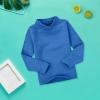 Toddler Turtleneck Boy Girl Solid Color Long Sleeve Shirt Mock Neck Shirt Turtleneck Blouse Fall (Blue, 6-7 Years) view 2