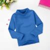 Toddler Turtleneck Boy Girl Solid Color Long Sleeve Shirt Mock Neck Shirt Turtleneck Blouse Fall (Blue, 6-7 Years) view 3