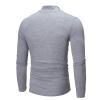 IEPOFG Coolest for Teen boys Mens Turtleneck Long Sleeve Shirts Casual Slim Fit Thermal Turtleneck for Men Basic Lightweight Thermal Underwear Top view 3