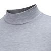 IEPOFG Coolest for Teen boys Mens Turtleneck Long Sleeve Shirts Casual Slim Fit Thermal Turtleneck for Men Basic Lightweight Thermal Underwear Top view 4