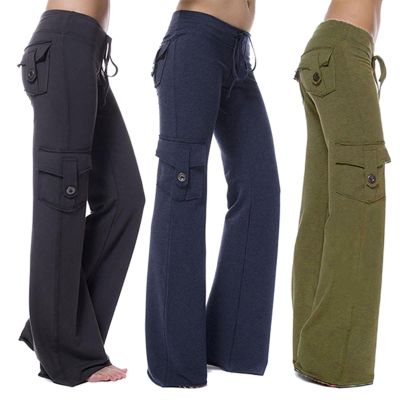 asntrgd 90 0ff Clearance of Sale Baggy Sweat Pants Womens Baggy Stretch Wide Leg High Waisted Yoga Cargos Sweat Pants with Pockets Tall Hiking Joggers Deals of Today Clearance