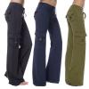 asntrgd 90 0ff Clearance of Sale Baggy Sweat Pants Womens Baggy Stretch Wide Leg High Waisted Yoga Cargos Sweat Pants with Pockets Tall Hiking Joggers Deals of Today Clearance view 1