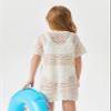 Batermoon Girls Swim Cover Up Crochet Bathing Suit Cover Ups Short Sleeve Summer Beach Dress 5-14 Years view 3