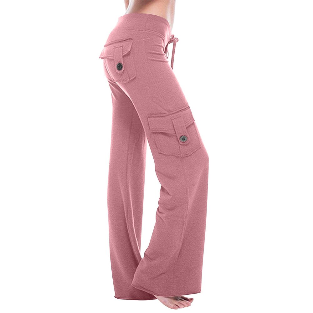 asntrgd Baggy Sweat Pants Womens Baggy Stretch Wide Leg High Waisted Yoga Cargos Sweat Pants with Pockets Tall Hiking Joggers